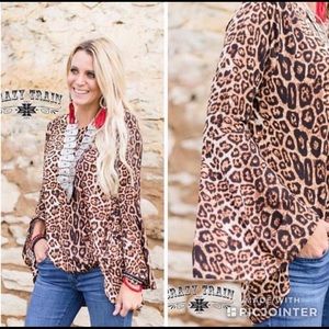 Crazy Train Leopard Blouse